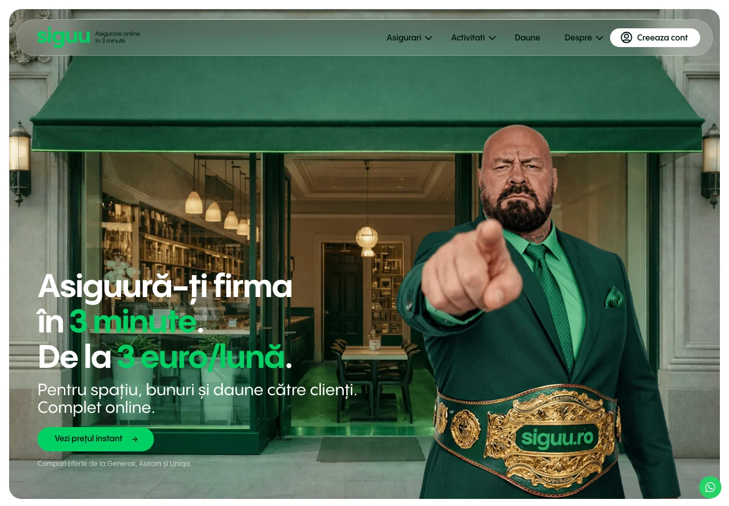Siguu’s online business insurance website